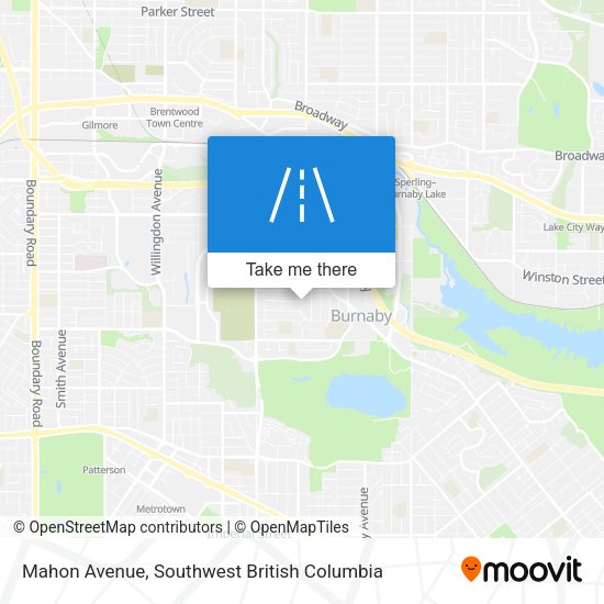 Mahon Avenue map