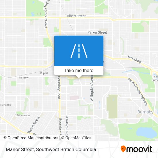 Manor Street map