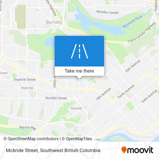 Mcbride Street map