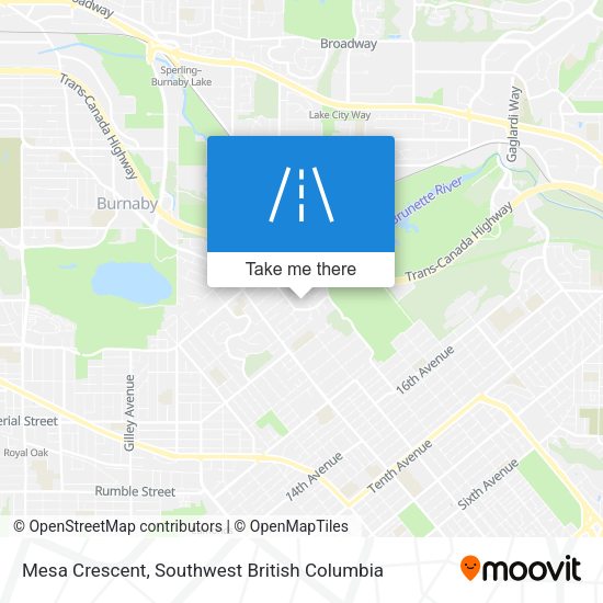 Mesa Crescent map