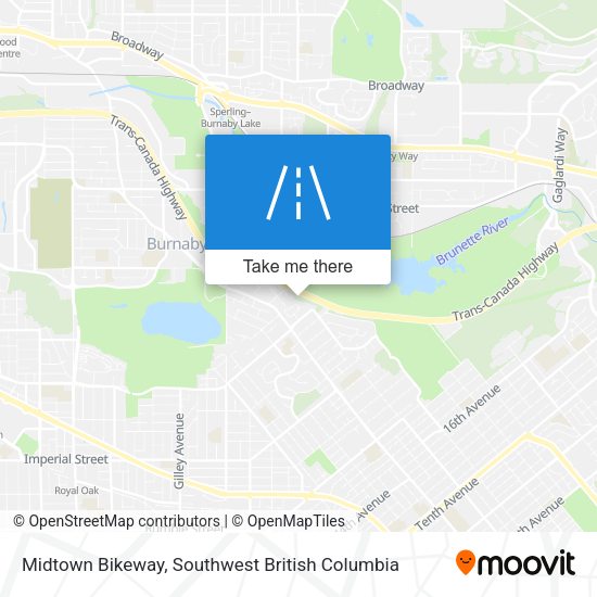 Midtown Bikeway map