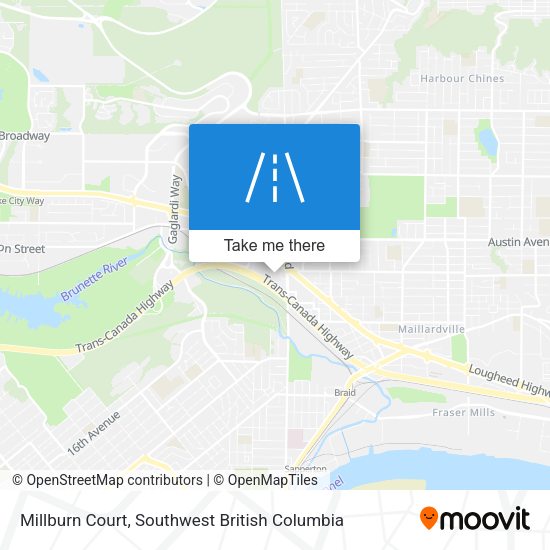 Millburn Court map