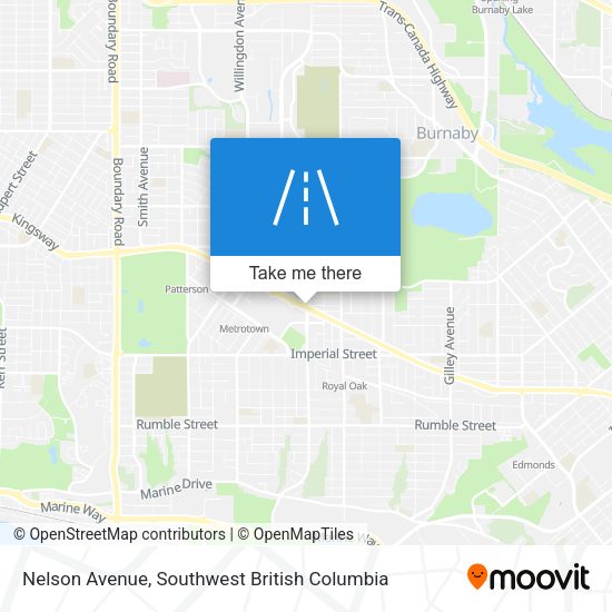 Nelson Avenue map