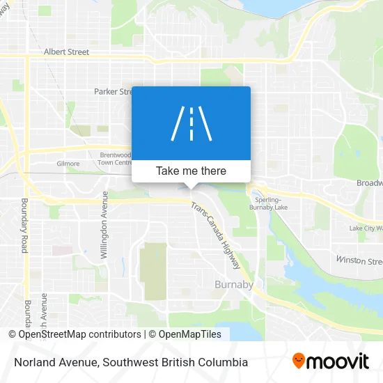 Norland Avenue map