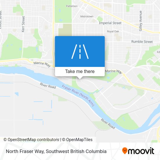 North Fraser Way map