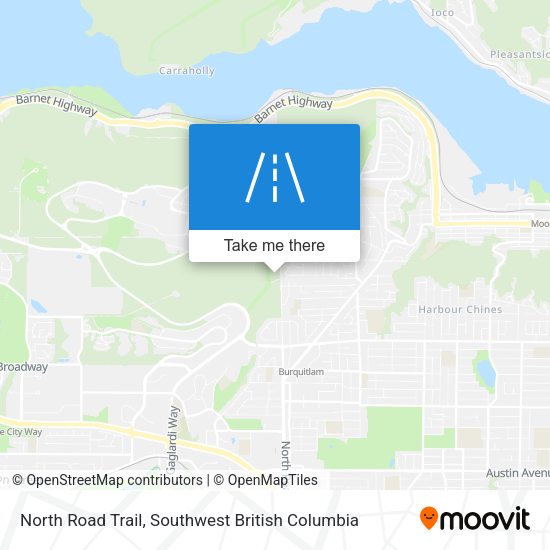 North Road Trail map