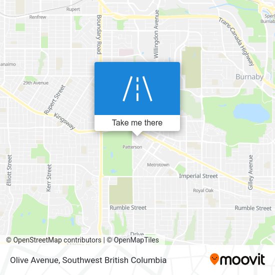 Olive Avenue map