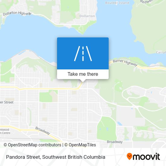 Pandora Street map