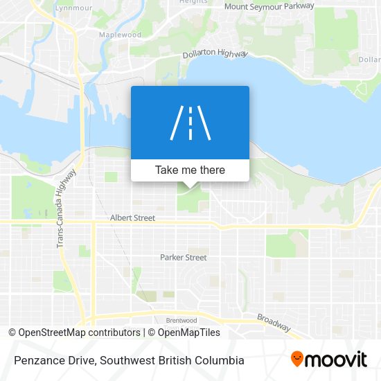 Penzance Drive map