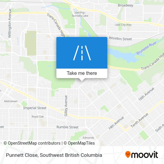 Punnett Close map