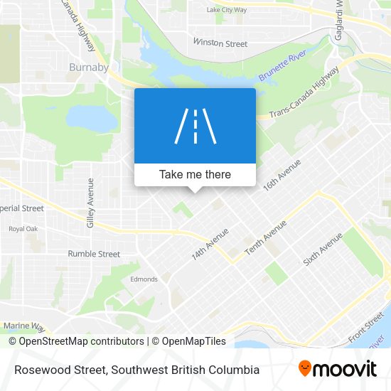 Rosewood Street map