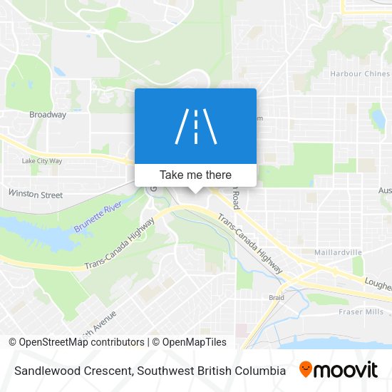 Sandlewood Crescent map