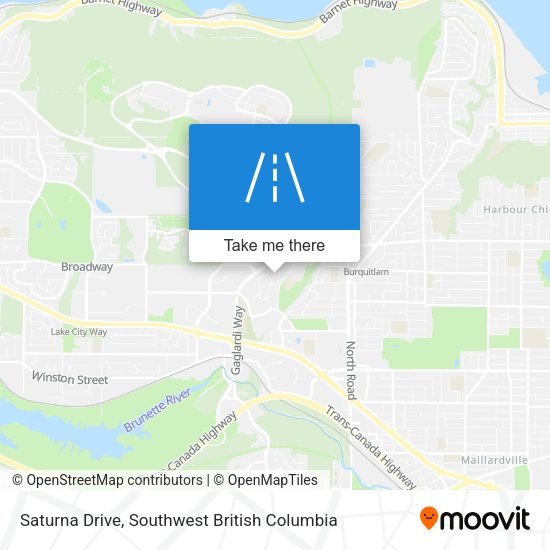 Saturna Drive map