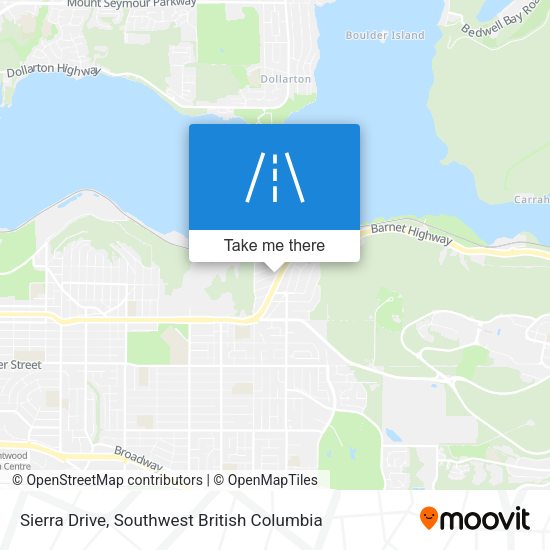 Sierra Drive map