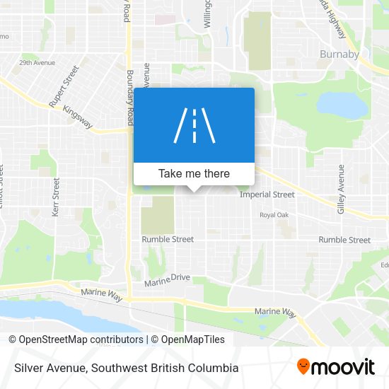 Silver Avenue map