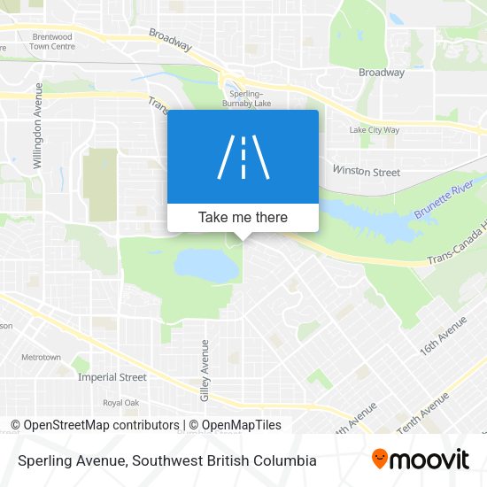 Sperling Avenue map