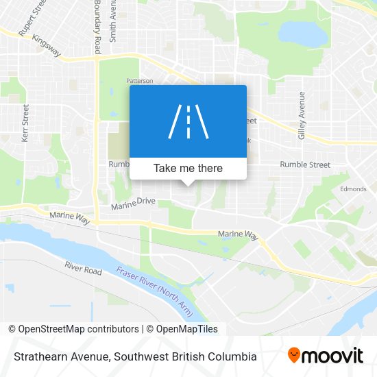 Strathearn Avenue map