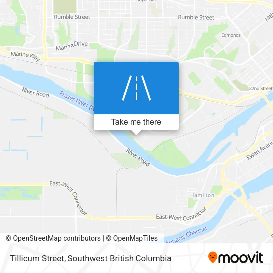 Tillicum Street map