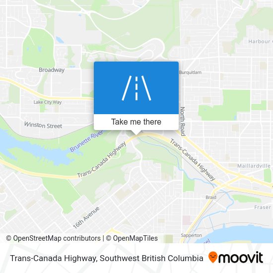 Trans-Canada Highway map