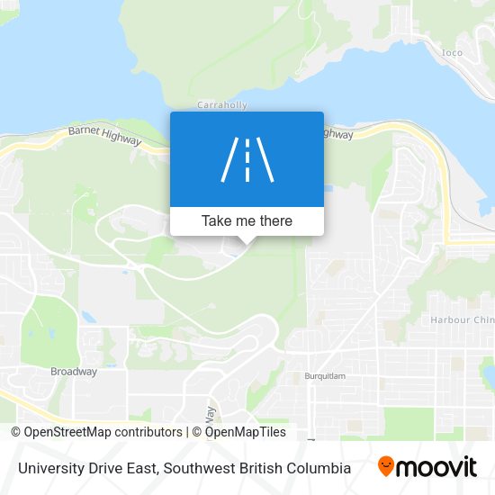University Drive East map