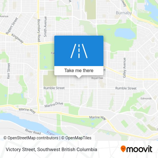 Victory Street map