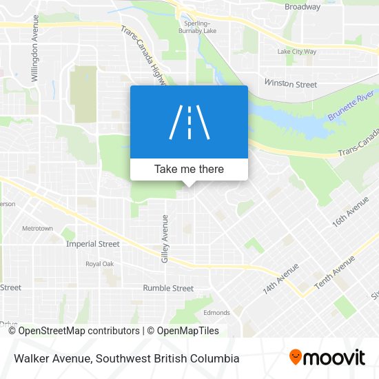 Walker Avenue map