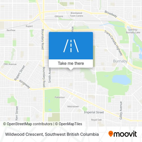 Wildwood Crescent map
