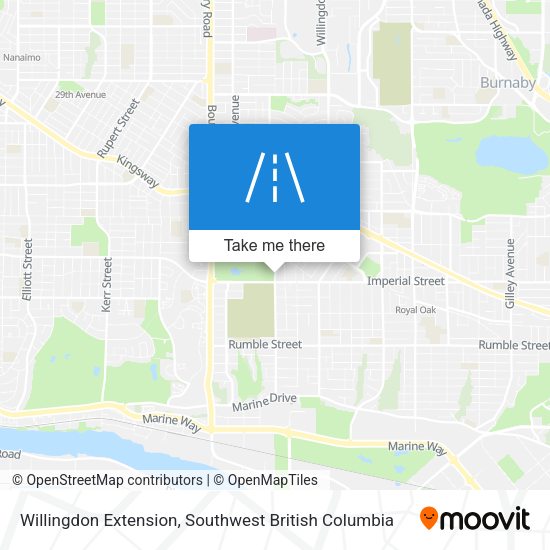 Willingdon Extension map