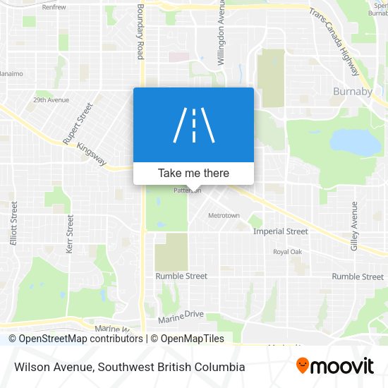 Wilson Avenue map