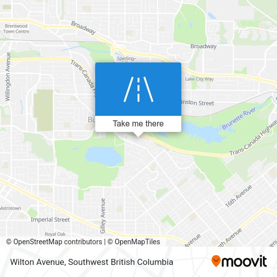 Wilton Avenue map