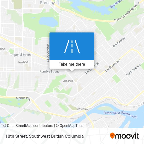 18th Street map