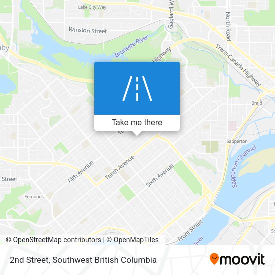 2nd Street map
