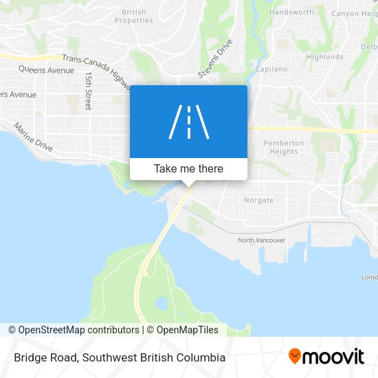 Bridge Road map