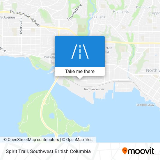 Spirit Trail map