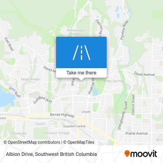 Albion Drive map