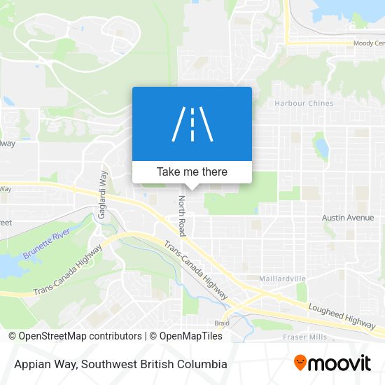 Appian Way map