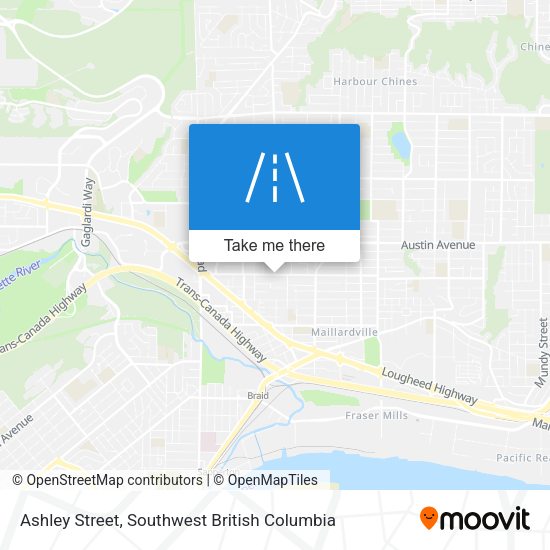 Ashley Street map