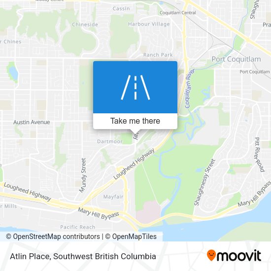 Atlin Place map