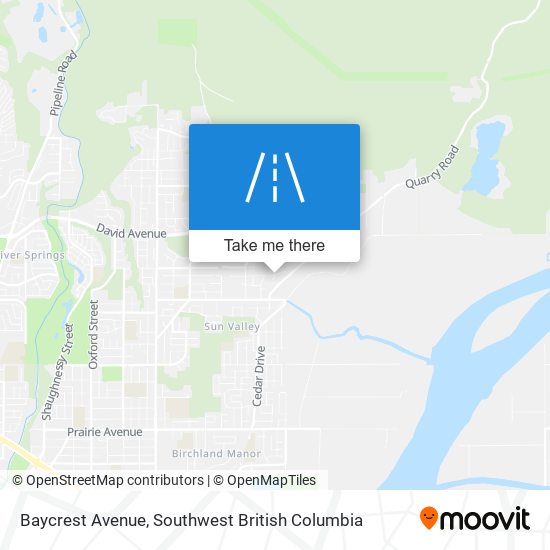 Baycrest Avenue map