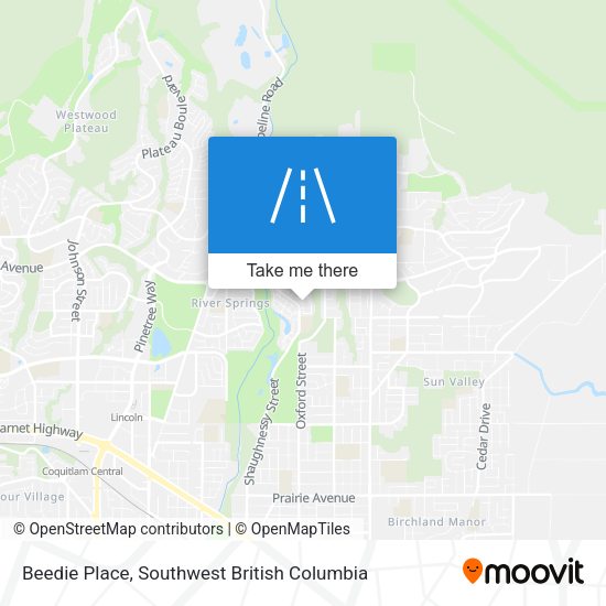 Beedie Place map