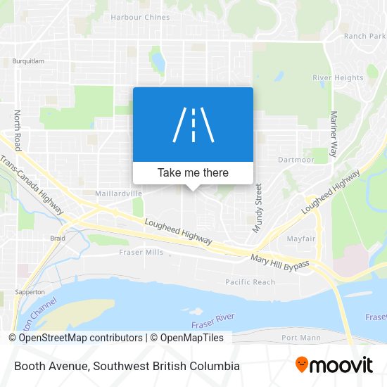 Booth Avenue map