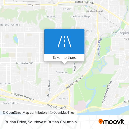 Burian Drive map