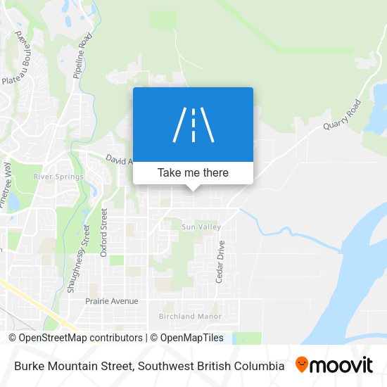 Burke Mountain Street map