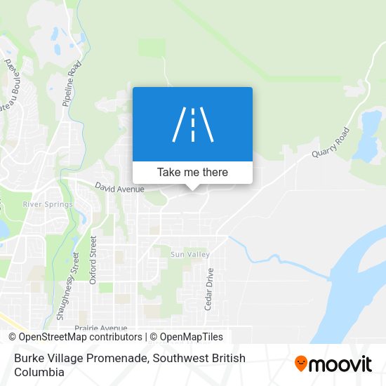 Burke Village Promenade map