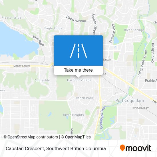 Capstan Crescent map