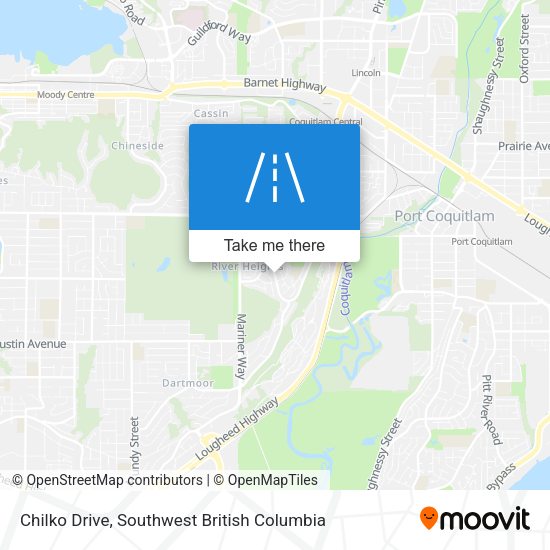 Chilko Drive map