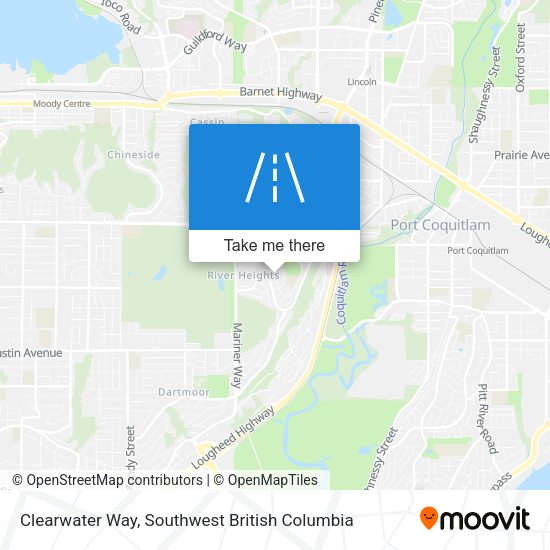 Clearwater Way map