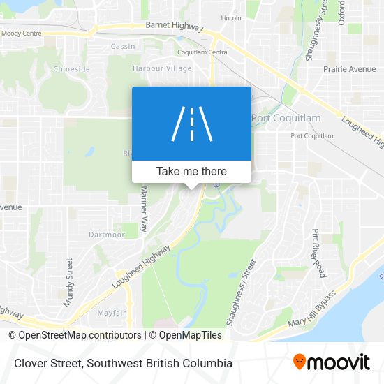 Clover Street map