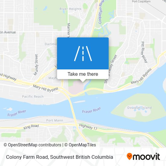 Colony Farm Road plan