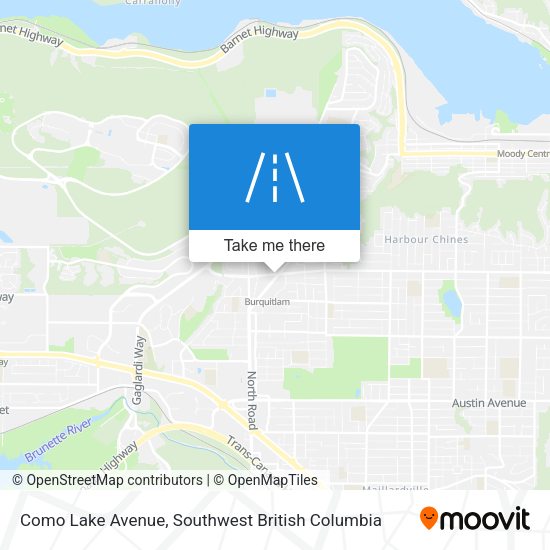 Como Lake Avenue map